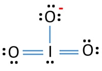 iodate ion IO3- lewis structure